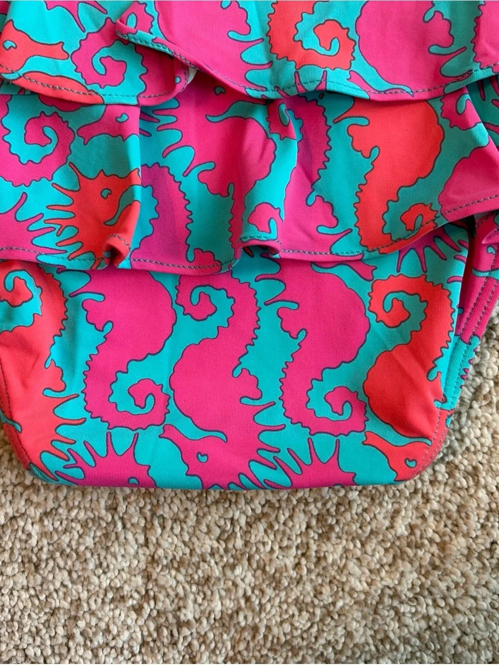 Lilly Pulitzer Baby Size 3-6 Months ruffled one-piece swimsuit